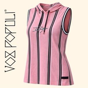 Vox Populi For The People Women’s Sleeveless Hoodie Tank Size Medium Like New